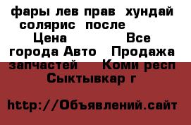 фары лев.прав. хундай солярис. после 2015. › Цена ­ 20 000 - Все города Авто » Продажа запчастей   . Коми респ.,Сыктывкар г.